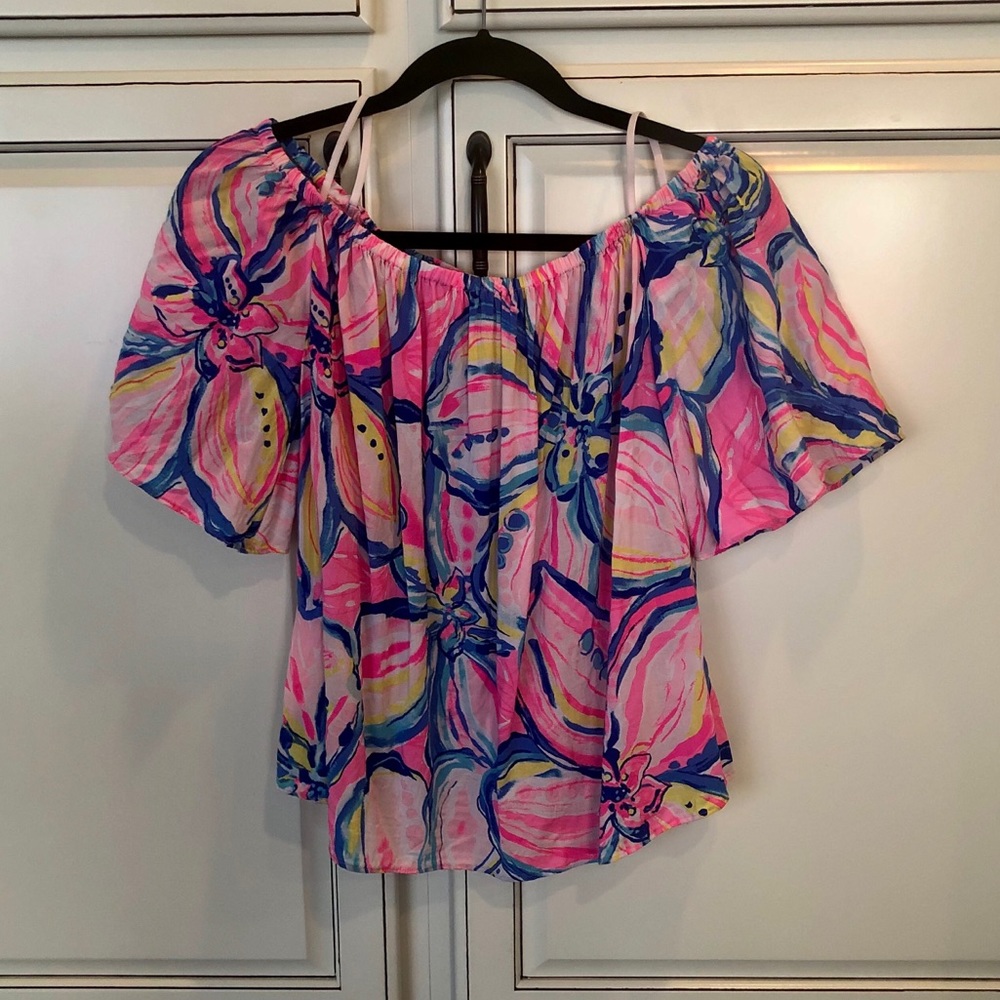 Lilly Pulitzer Spain off shoulder top
